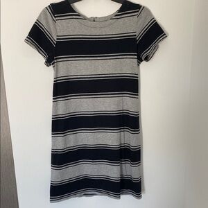 Merona Black and Gray Striped Dress